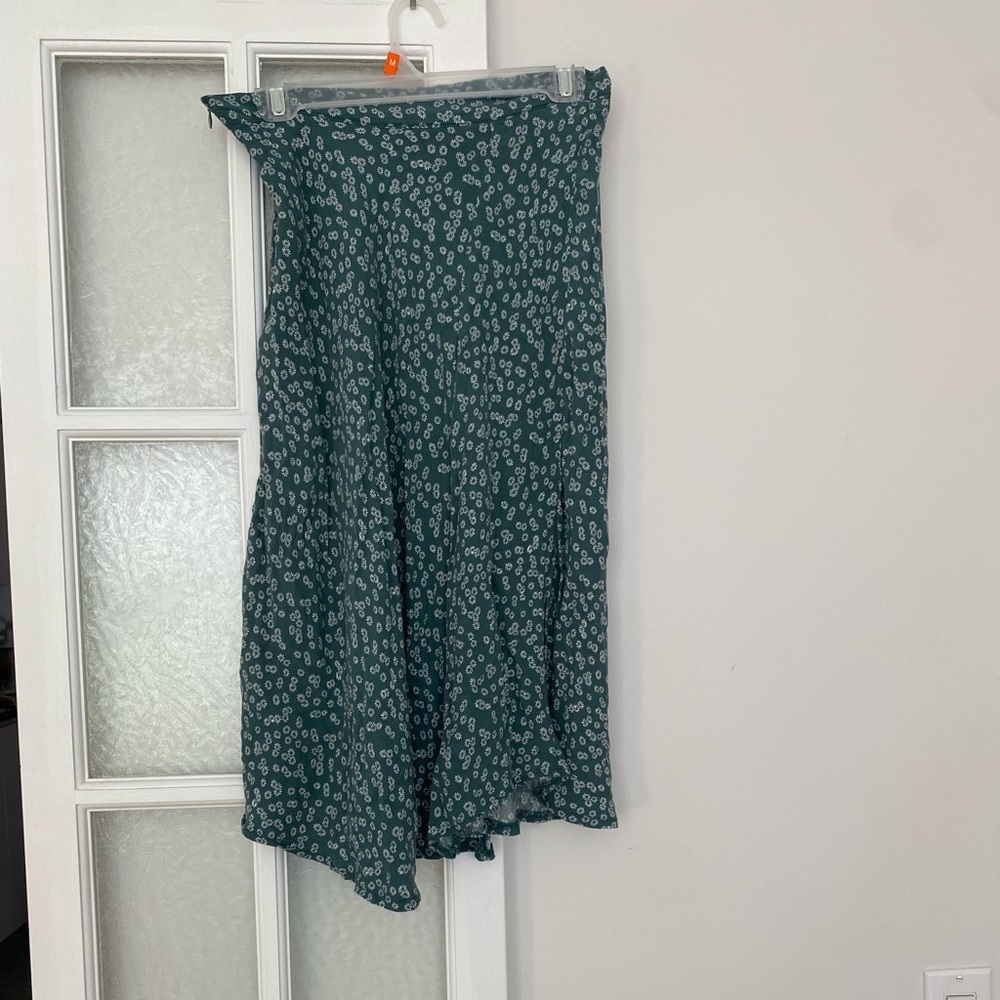Floral Green Skirt
